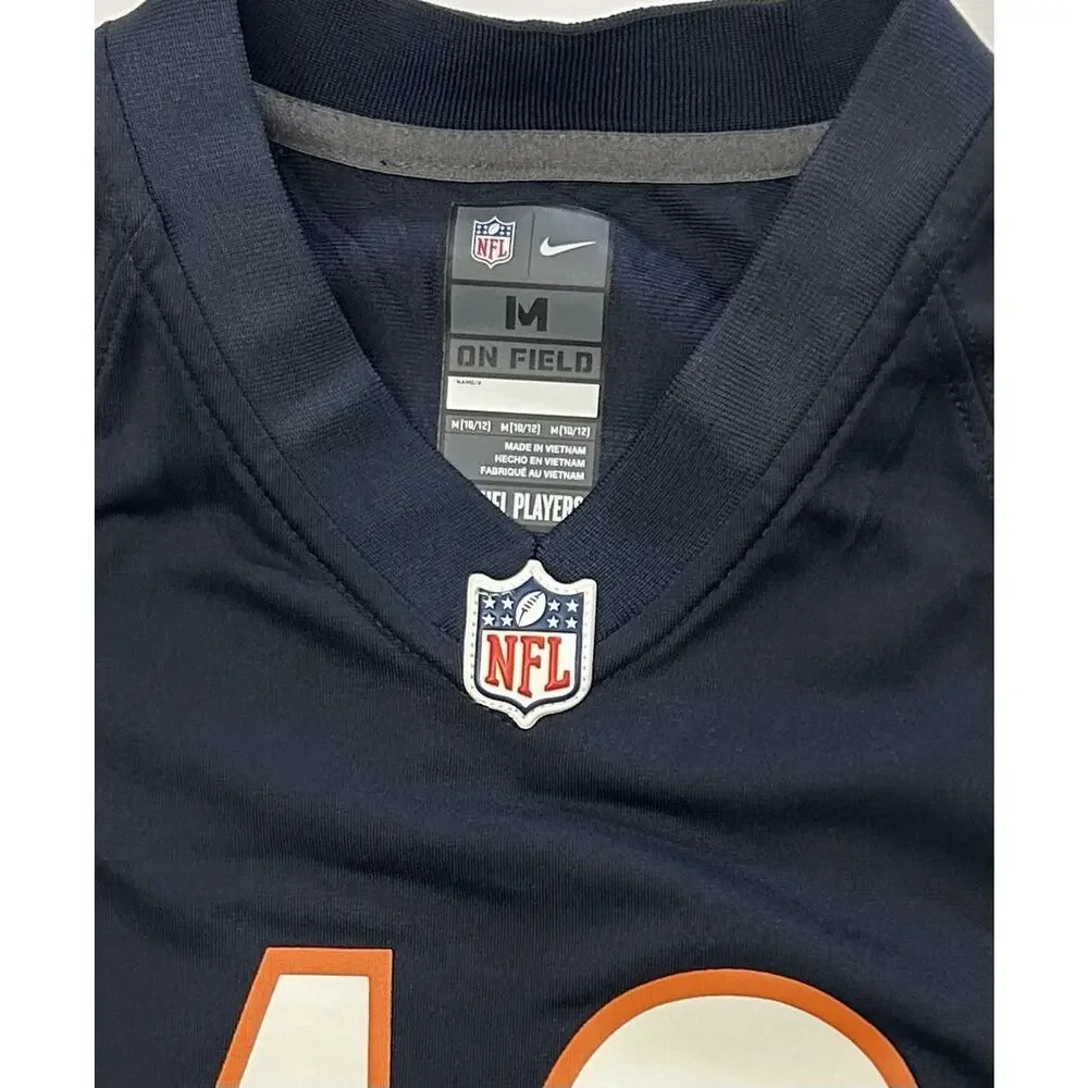 Chicago Bears Tremaine Edmunds #49 Navy Blue Jersey Youth Size Medium